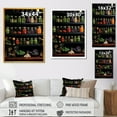 thumbnail image 4 of Designart "Herbs Garden in Pottery Setting II" Floral Framed Wall Art - Traditional Green Herbs Hallway Framed Wall Art Decor, 4 of 6