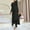 Black, variant on Two Piece Knit Sets Women Fall Trendy Casual Long Sleeve Round Neck Soft Ribbed Knit Slit Top and Pants Loungewear Set