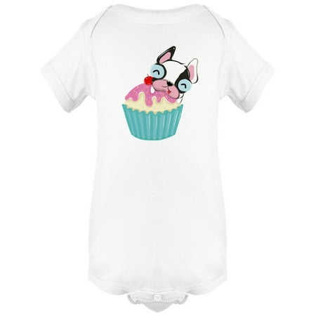 

Cute Cupcakes Bulldog Bodysuit Infant -Image by Shutterstock 6 Months