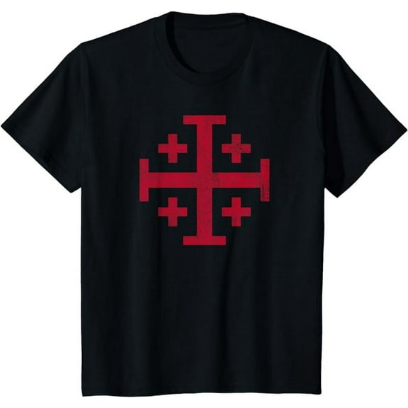 KNIGHTS TEMPLAR JERUSALEM CROSS KINGDOM OF JERUSALEM T-Shirt