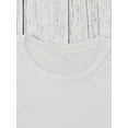 thumbnail image 3 of Women's White Cotton T-Shirt with Chic Straw Hat & Red Lips Print - Loose Fit Round Neck Short Sleeve Casual Top for Summer Parties & Daily Wear, Ladies T Shirts, Breathable Fabric, Weekend Style, 3 of 10