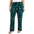 thumbnail image 3 of MSRP $70 Alfani Womens Plus Size Floral-Print Pull-On Pants Green Size 2X, 3 of 4