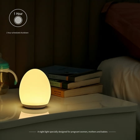 

DTOWER USB Rechargeable Electrodeless Dimming Silicone Night Light Led Small Color-Changing Night Light With Timing Function