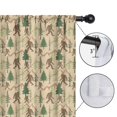 thumbnail image 4 of Blackout Kids Curtains,Beige Bigfoot and Forest Pattern Childrens Insulated Curtains Set Of 2,Bedroom Essentials,Toddler Room Decor 42x84in(106x213cm), 4 of 5