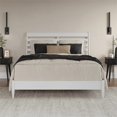 thumbnail image 2 of Savannah Queen Wood Low Profile Platform Bed in White, 2 of 13