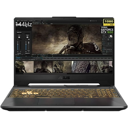 Asus TUF F15 144Hz Gaming Laptop, 15.6'' FHD, Intel Core i5-10300H, 8GB RAM, 512GB NVMe SSD, NVIDIA GeForce GTX 1650, RGB Backlit Keyboard,Windows 10 Home