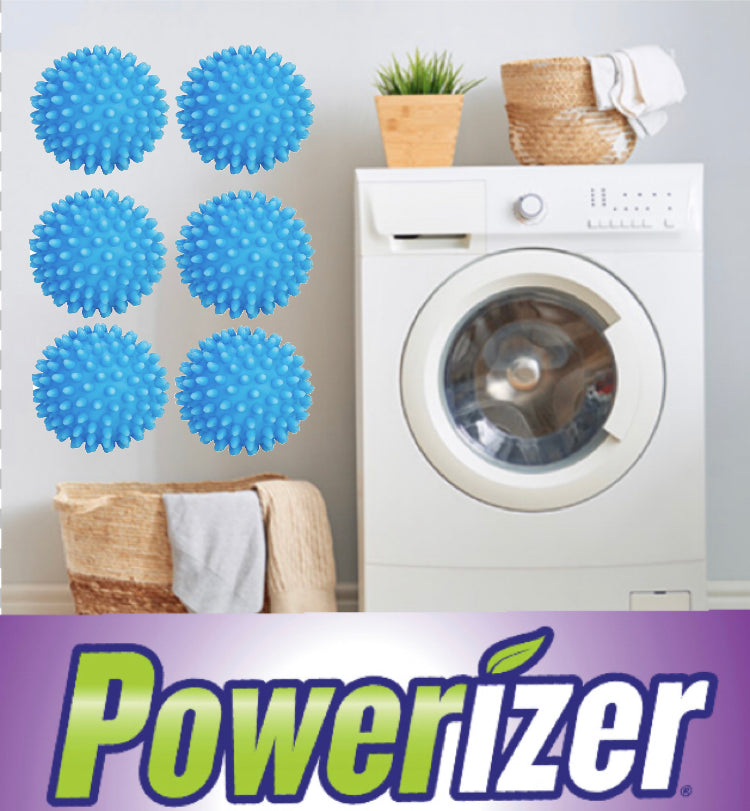 Powerizer Laundry Dryer Balls 6 Pack Reusable, Alternative to Dryer