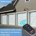 thumbnail image 4 of Télécommande Universelle pour Portail de Garage Télécommande Universelle 433.92MHz 4 Touches Télécommandes Code Fixe 1 Pce, 4 of 5