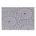 thumbnail image 3 of Mandala Cutting Board, Design Floral Leaf Like Circled Pattern Dots Print, Decorative Tempered Glass Cutting and Serving Board, Small Size, Hot Pink Magenta, by Ambesonne, 3 of 5