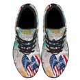 thumbnail image 2 of Hello Summer Flip Flops Beach American flag Shoes Sneakers for Women Men Black Size 4.5, 2 of 7
