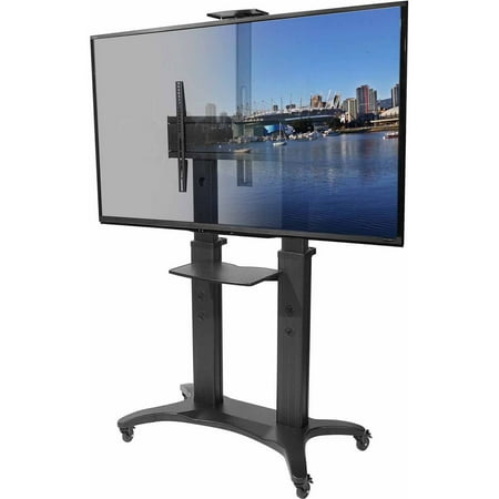 Kanto MTMA80PL Mobile TV Mount with Shelf for 55″-80″ Displays Kanto MTMA80PL Mobile TV Mount with Shelf for 55″-80″ Displays