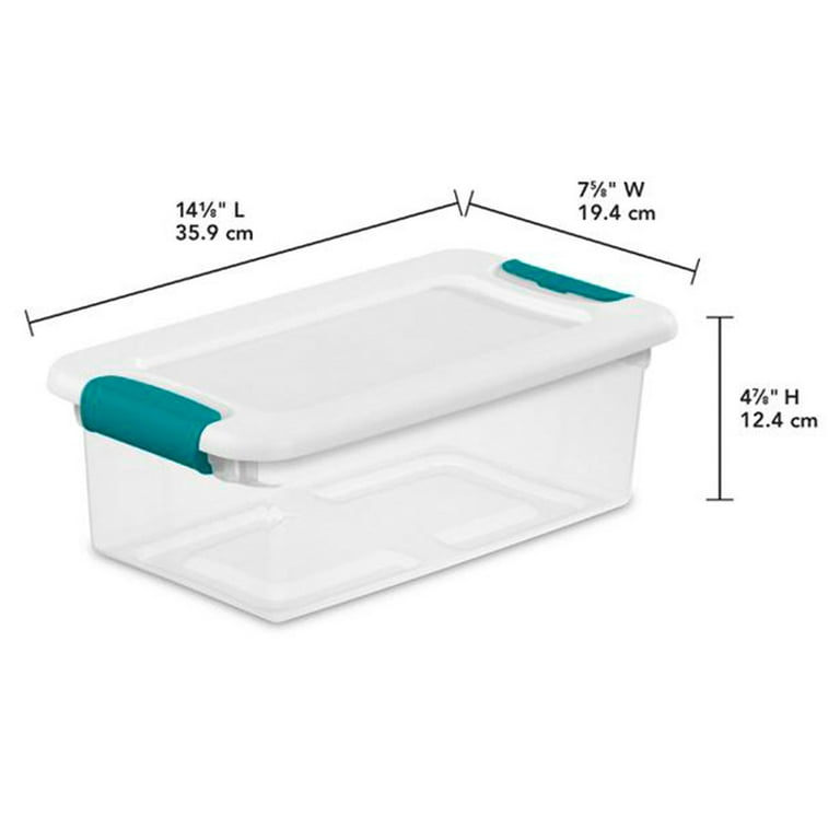 Sterilite Plastic Mini Clip Storage Box Container with Latching Lid, 12  Pack, 12pk - Ralphs