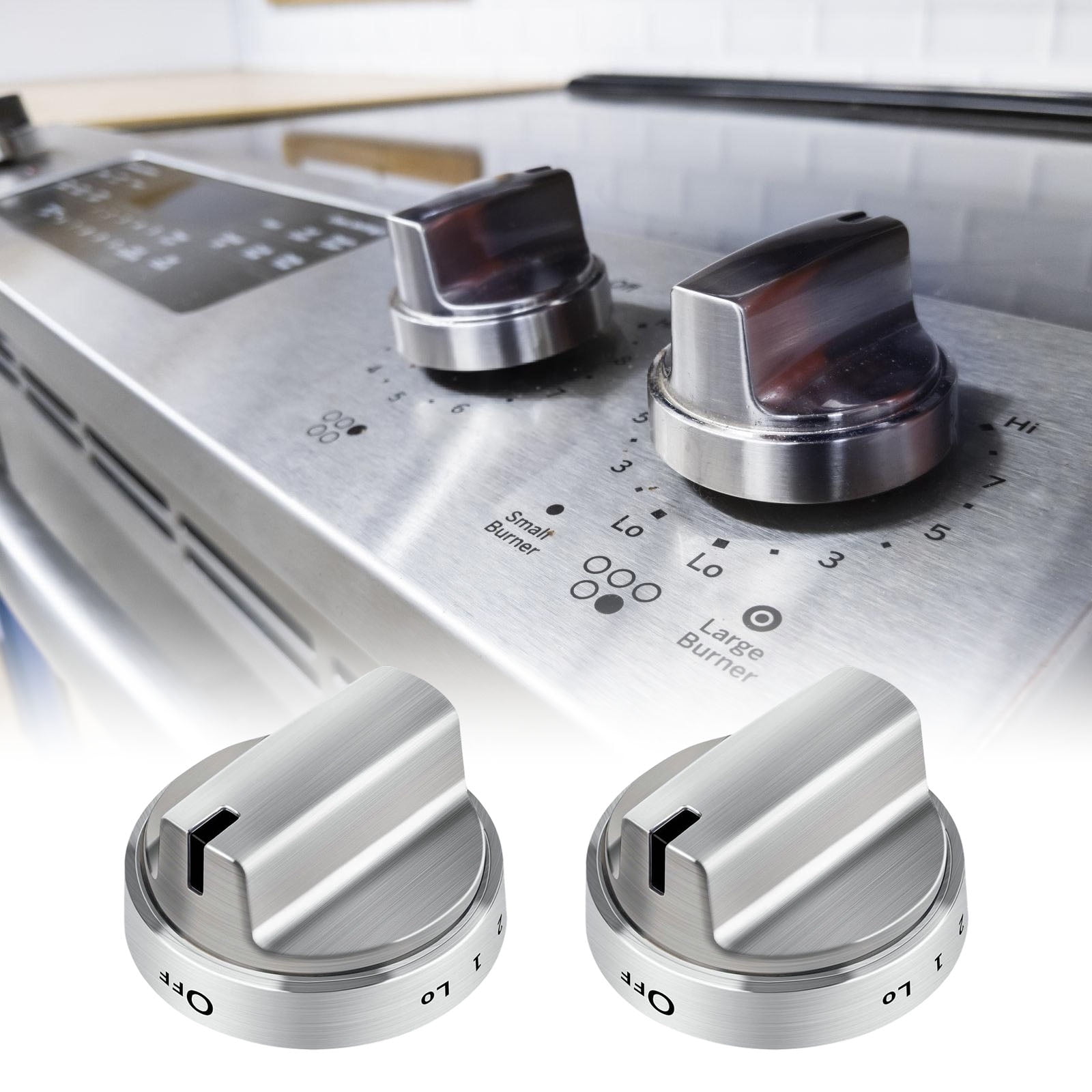5Pcs Modern Knob Replacement for JGBS66REK3SS AP5989029 JGBS66REK4SS PS11729081 Stove Accessories