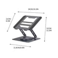 thumbnail image 4 of Birdeem Laptop Stand Aluminum Alloy Rotating Bracket Notebook Bracket Notebook Radiator, 4 of 10