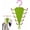 green, variant on Multi-Functional V-Shaped Double-Sided Hanger Storage Rack, 360° Rotatable Closet Organizer