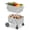 White, variant on Extra Large Folding Shopping Cart with Wheels and Waterproof Bag, Heavy Duty Grocery Cart with Steel Frame, Holds Up to 300 LBS, 42 Gallon