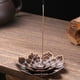thumbnail image 5 of Decoración Bronce Lotus Burner Plate Yoga Buddha Nasturtium Line Incensario de sándalo (S) Tmvgtek Original, 5 of 9