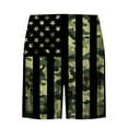 thumbnail image 4 of DPTALR Pantalon de Plage à Taille Élastique avec Imprimé Drapeau à Rayures pour Homme, 4 of 4