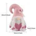thumbnail image 2 of 1Pc Valentines Gnomes Plush Decorations - Valentines Day Mrs Handmade Swedish Tomte Decor - Valentines Home Table Elf Gnomes Decor Ornaments Gift, 2 of 9