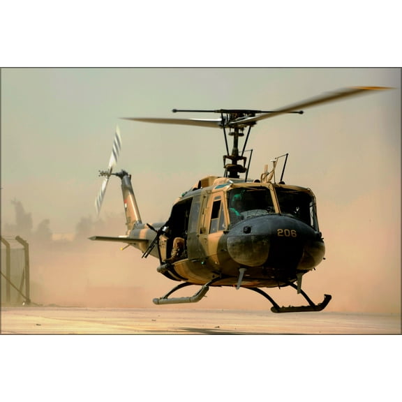 24"x36" Gallery Poster, Iraqi air force UH 1H II Huey helicopter