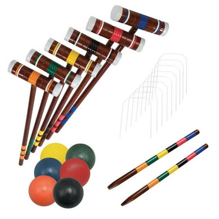 Franklin Sports 6 Player Combo Croquet Game Set