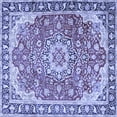 thumbnail image 1 of Ahgly Company Machine Washable Indoor Square Persian Blue Traditional Area Rugs, 6' Square, 1 of 4
