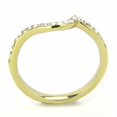 thumbnail image 3 of Gold Womens Ring Anillo Para Mujer y Ninos Unisex Kids 316L Stainless Steel Ring with Top Grade Crystal Avezzano, 3 of 5