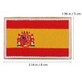 thumbnail image 2 of 2 Pcs Patchs Drapeau DIY Brodés Drapeau National Applique Adhésive Patchs Vêtements, 2 of 6