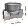 thumbnail image 2 of DN25mm Flow Meter High Precision Electronic Turbine Flowmeter Methanol Digital Fuel Gauge Oil Turbine Flow Meter,1 x Flow Meter,Blue, 2 of 6