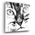 thumbnail image 2 of Epic Art 'Cat Face' by Pechane, Acrylic Glass Wall Art, 36"x36", 2 of 8