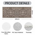 thumbnail image 4 of Washable Kitchen Runner Rug 60" x 22", Non-Slip Low Profile Kitchen Rug, Vintage Distressed Medallion Oriental Area Rug for Kitchen, Hallway & Laundry Room, Brown, 4 of 6