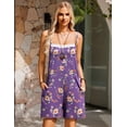 thumbnail image 3 of Ekouaer Summer Rompers for Women Floral Beach Sleeveless Shorts Overalls Boho Outfits 2026 Jumpsuit With Pockets, 3 of 6