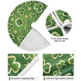 thumbnail image 2 of Dreamtimes Lucky Clover Christmas Tree Skirt 48", St. Patrick's Day Tree Skirt Double Layers Polyester Easter Tree Skirt, 2 of 6
