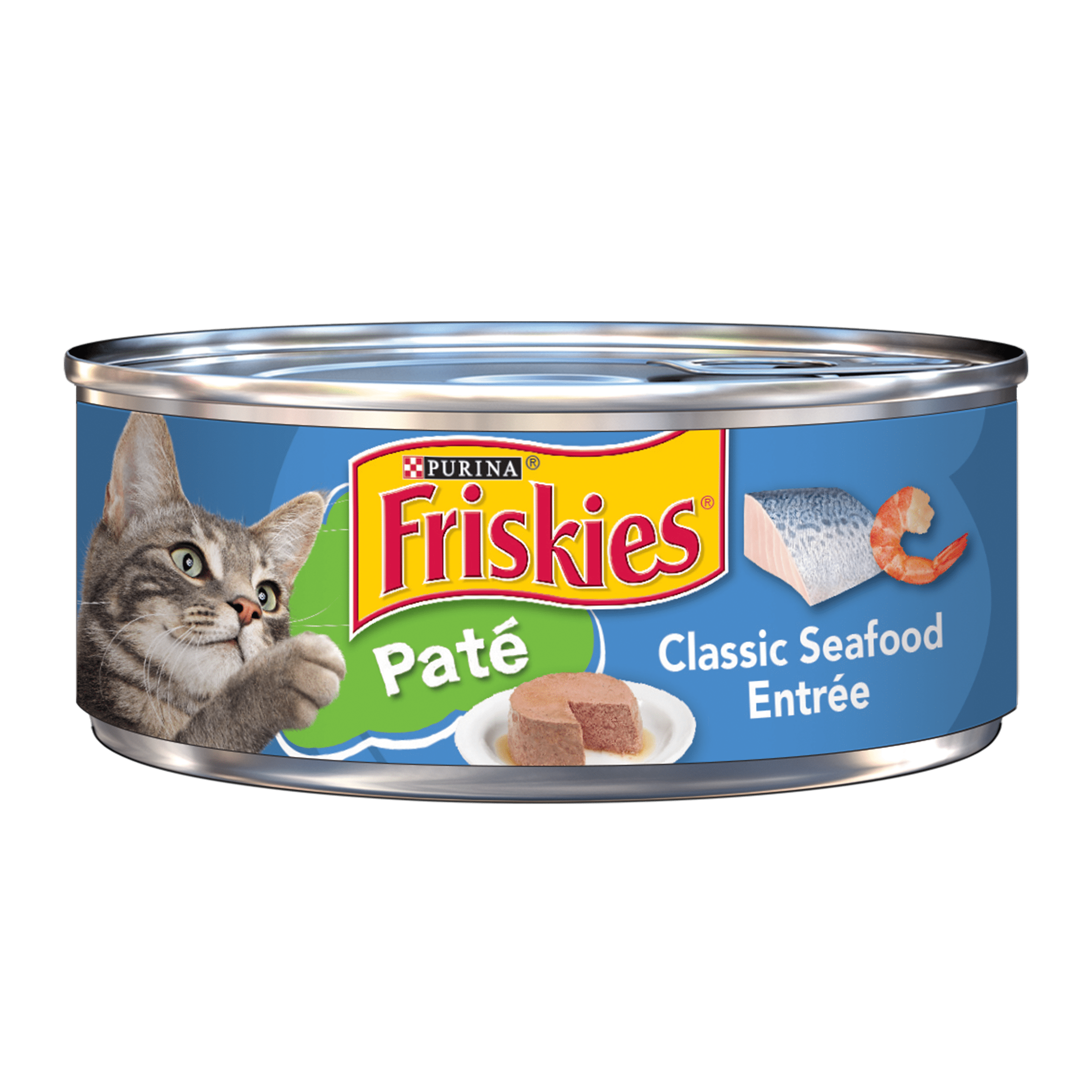 Friskies Pate Wet Cat Food, Classic Seafood Entree - 5.5 ...