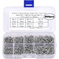 thumbnail image 1 of 168 800 piezas Kit surtido de tornillos autorroscantes M2 pequeños, tornillos para madera de cabeza plana Phillips avellanados (M2-4 mm 5 mm 6 mm 8 mm 10 mm 12 mm 16 mm 20 mm), 1 of 5
