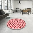 thumbnail image 4 of Ahgly Company Machine Washable Indoor Round Transitional Deep Rose Pink Area Rugs, 8' Round, 4 of 7