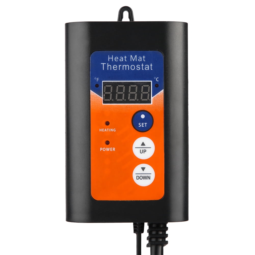 Digital Thermostat Controller, 1000W Digital LED Heat Mat Thermostat Controller Temperature