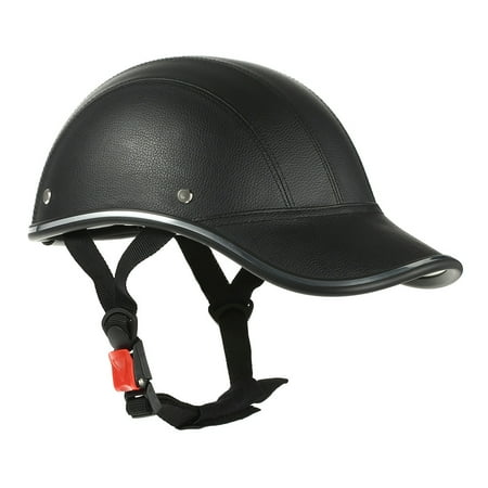 Motorcycle Helmet Half Face Baseball Cap Style with Sun Visor | Walmart