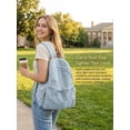 thumbnail image 6 of Gustave Women's Lightweight Backpack Purse Water Resistant Nylon 14 Inch Laptop Travel Backpack Casual Daypack Cute College Bookbag - Blue, 6 of 8