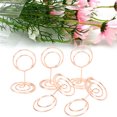 thumbnail image 4 of Table Number Holders, 20Pcs Table Number Stands Wedding Table Numbers Round Shaped Stable Electroplated Metal Widely  Place Card Holder For Wedding Party Office, 4 of 8