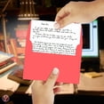 thumbnail image 3 of Sobres con impresión superfina, color rojo cohete, tamaño A7, 13 x 18 cm, 50 unidades, 3 of 5
