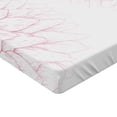 thumbnail image 2 of Ambesonne Floral Fitted Sheet, Pink Blossom Flower, Full Size, White and Pink, 2 of 3