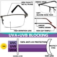 thumbnail image 4 of Gafas de lectura con luz azul JJWELL para hombre, paquete de 3, de +1,00 a +4,00, 4 of 7