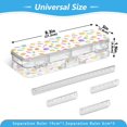 thumbnail image 3 of Plastic Pencil Box Large Capacity Pencil Boxes Clear Boxes with Snap-Tight Lid Stylish Office Supplies Storage Organizer Box Cartoon Candy Pattern, 3 of 7