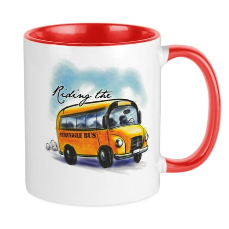 

CafePress - Riding The Struggle Bus Mug - Ceramic Coffee Tea Novelty Mug Cup 11 oz