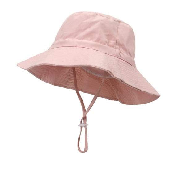 Tao Baby Boys Girls Sun Hat Toddler Infant Cap Kid Beach Hats Swimsuit With UPF 50  Protective Sunscreen Newborn Bucket Hat Pink9-24 Months