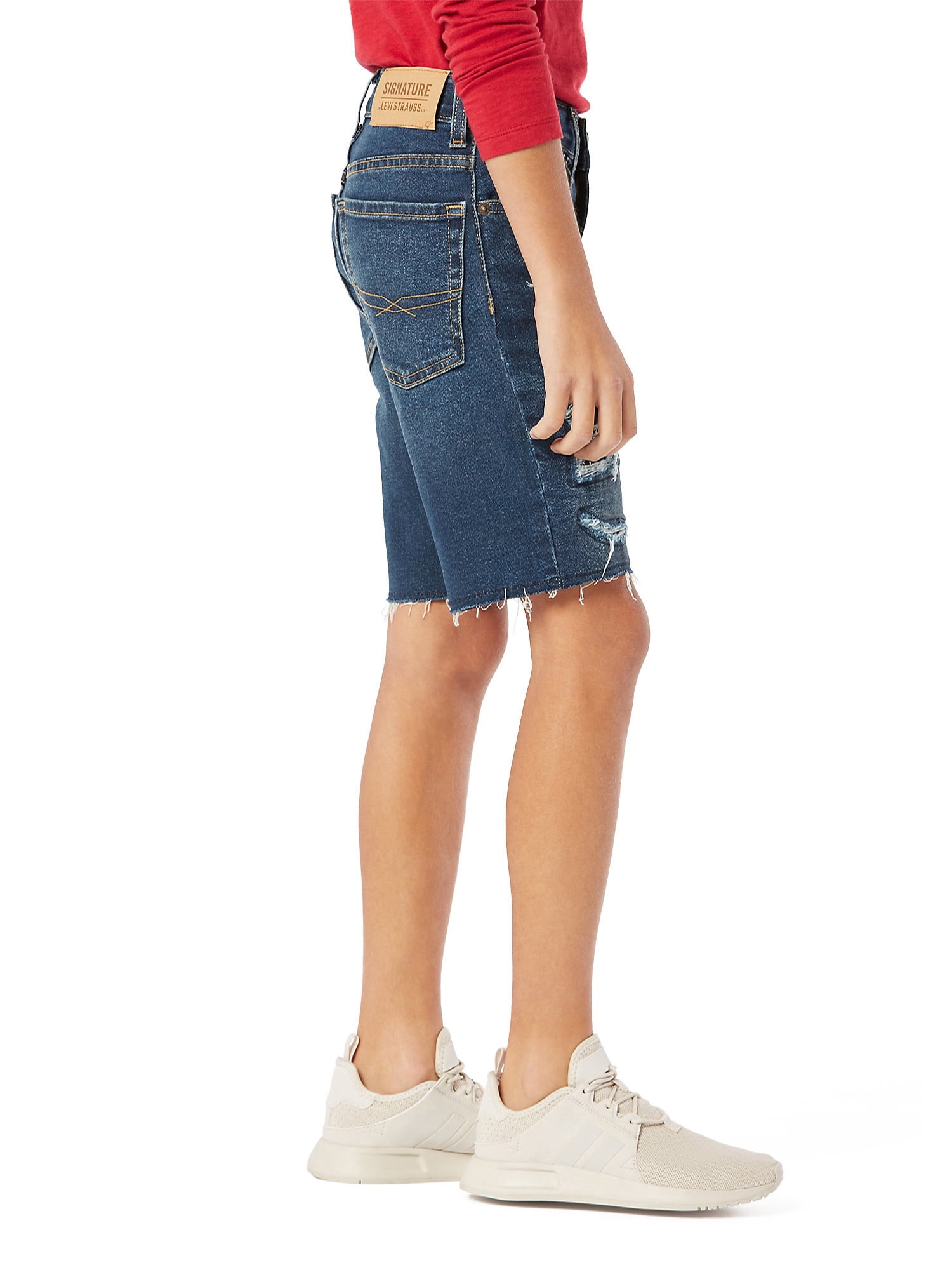 Signature By Levi Strauss & Co Boys Denim Cutoff Short, Sizes 4-18