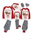 thumbnail image 2 of Pijamas familiares a juego de Navidad, conjunto de pijamas de Dachshund a través de la nieve, color blanco y negro, 2023, 2 of 3
