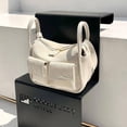 thumbnail image 4 of Bolsos de hombro para mujer, bolso vaquero para mujer, moda para vacaciones de fin de semana (blanco), 4 of 5