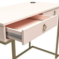 thumbnail image 2 of Bureau de travail Camila, Rose, 2 of 9